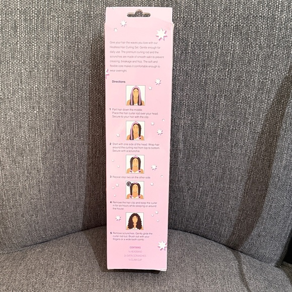 NIB Ultimate 4 Piece Heatless Curling Set-Pink - Picture 2 of 6